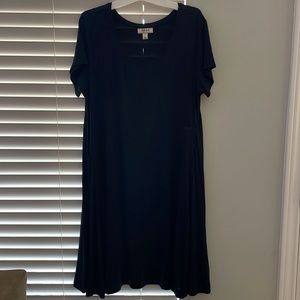 Style & Co black T-shirt dress